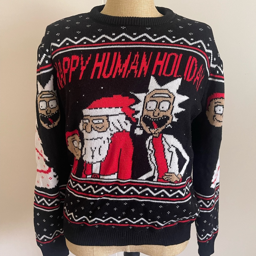 Rick and Morty Holiday Crewneck Sweater